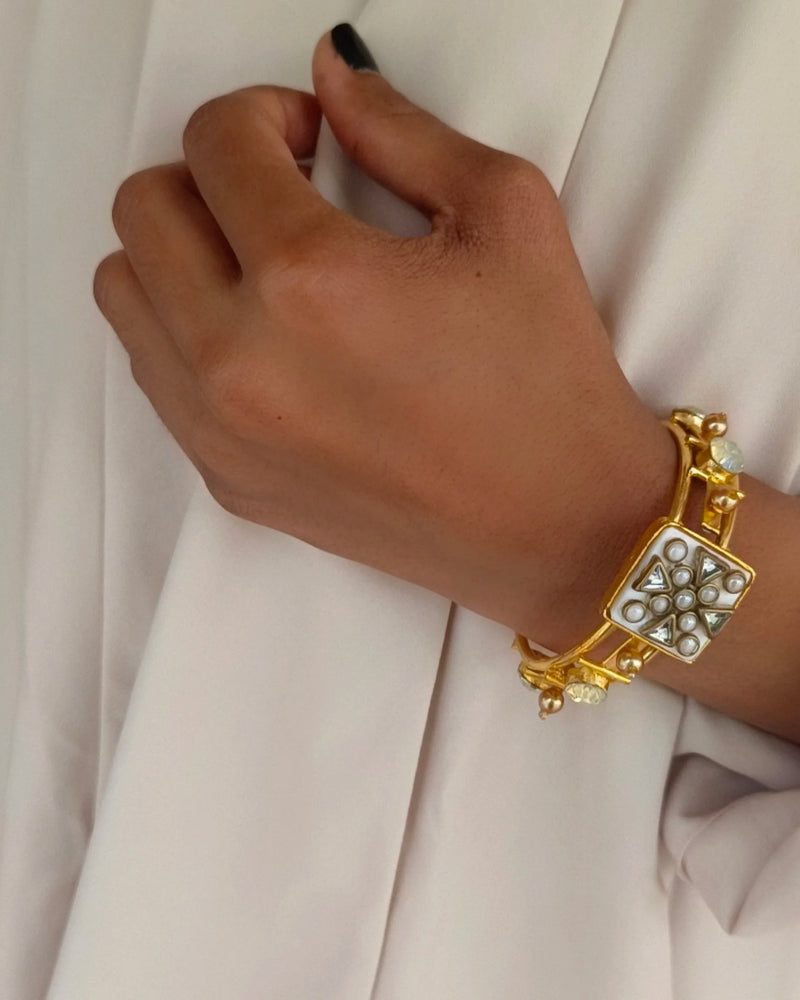 Adara Cuff - Bracelets & Cuffs - Handcrafted Jewellery - Made in India - Dubai Jewellery, Fashion & Lifestyle - Dori