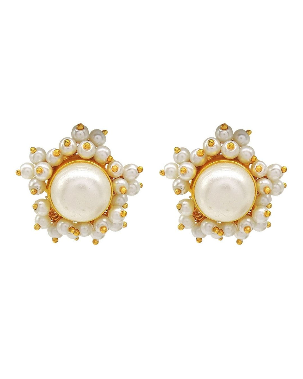 Pearl Bloom Earrings - Earrings - Handcrafted Jewellery - Made in India - Dubai Jewellery, Fashion & Lifestyle - Dori