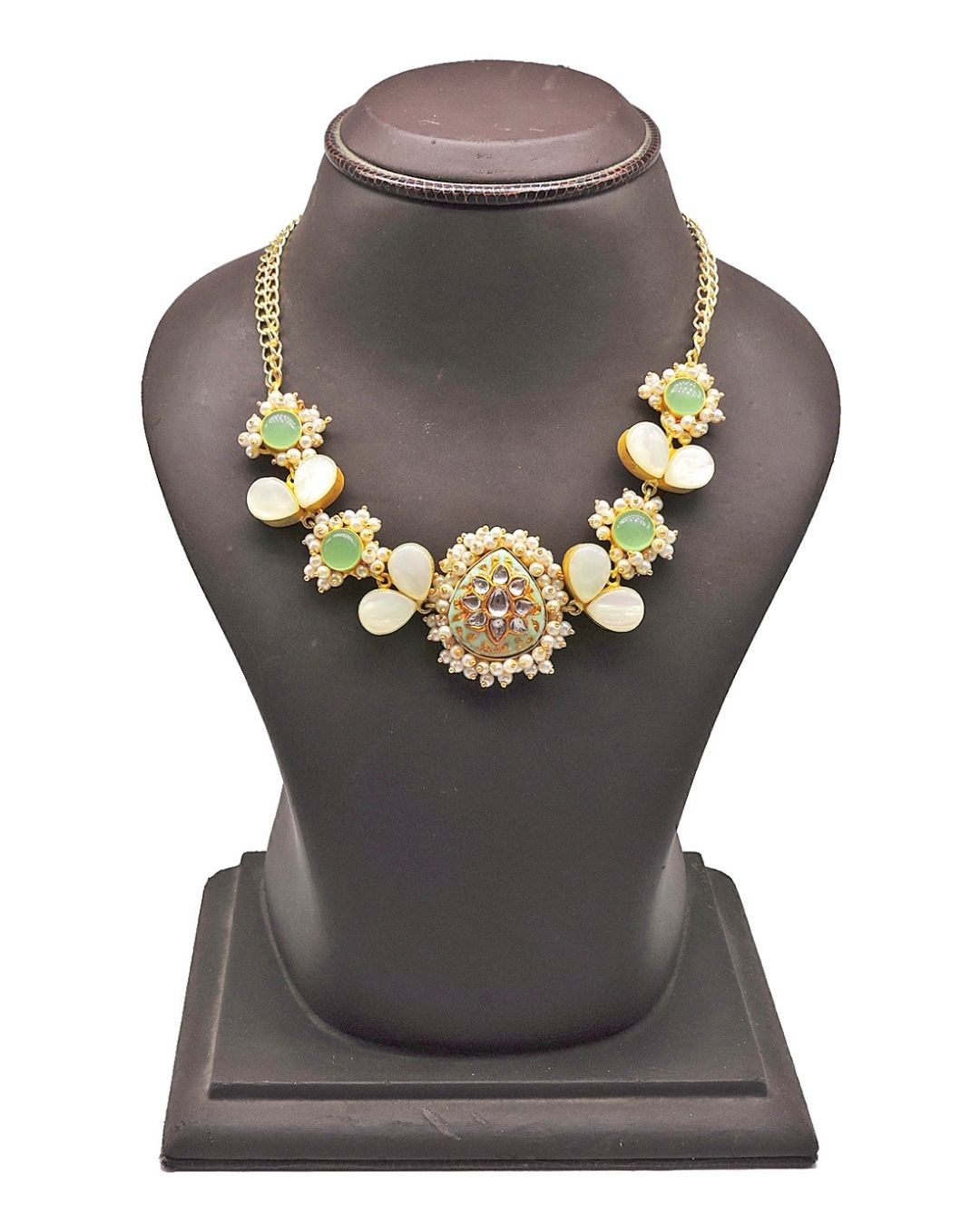 Rashna Necklace (Mint) - Necklaces - Handcrafted Jewellery - Made in India - Dubai Jewellery, Fashion & Lifestyle - Dori