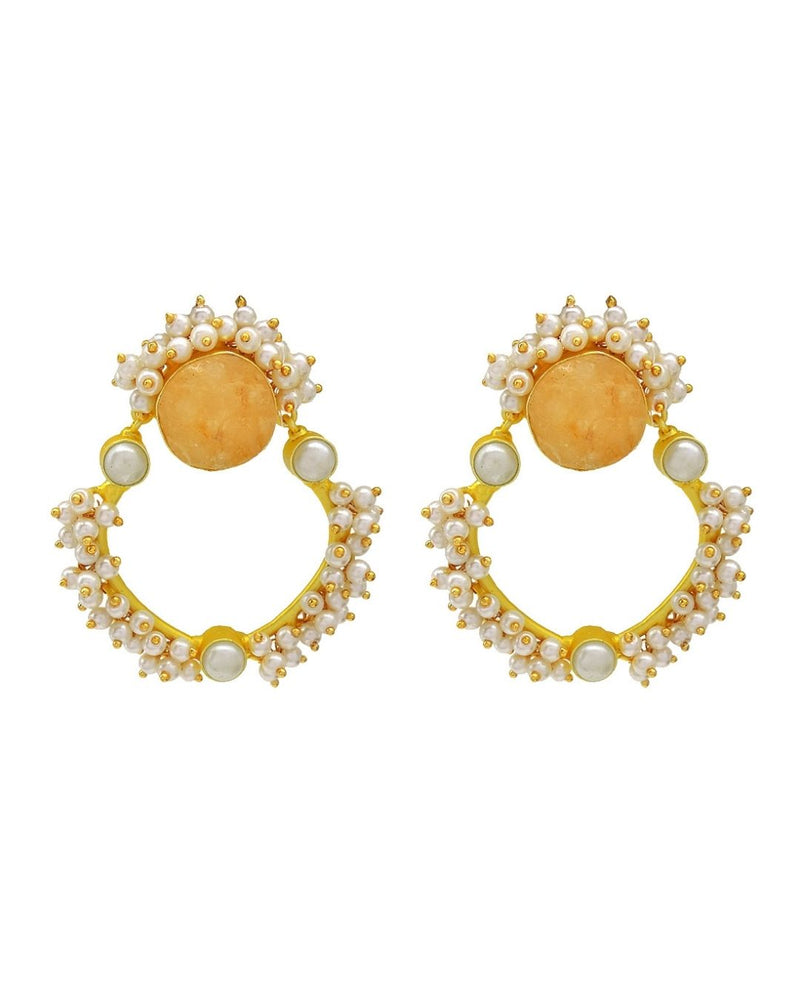 Harmony Earrings (Jasper) - Earrings - Handcrafted Jewellery - Made in India - Dubai Jewellery, Fashion & Lifestyle - Dori