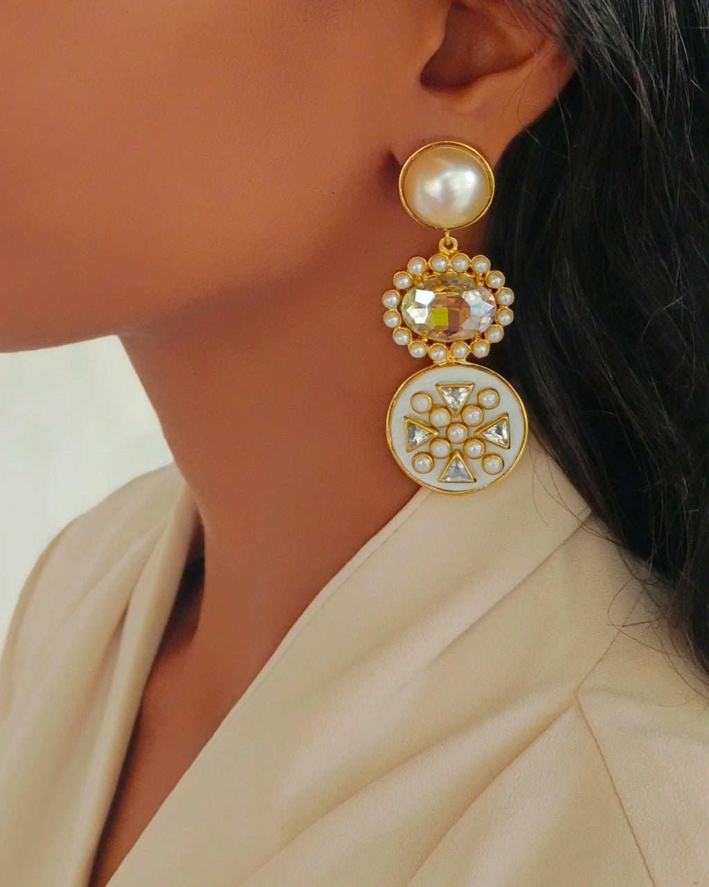 Sanah Danglers - Earrings - Handcrafted Jewellery - Made in India - Dubai Jewellery, Fashion & Lifestyle - Dori