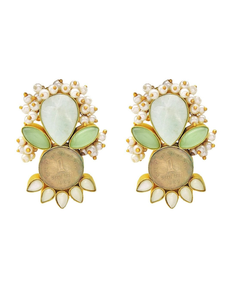 Nyla Earrings (Forest) - Earrings - Handcrafted Jewellery - Made in India - Dubai Jewellery, Fashion & Lifestyle - Dori