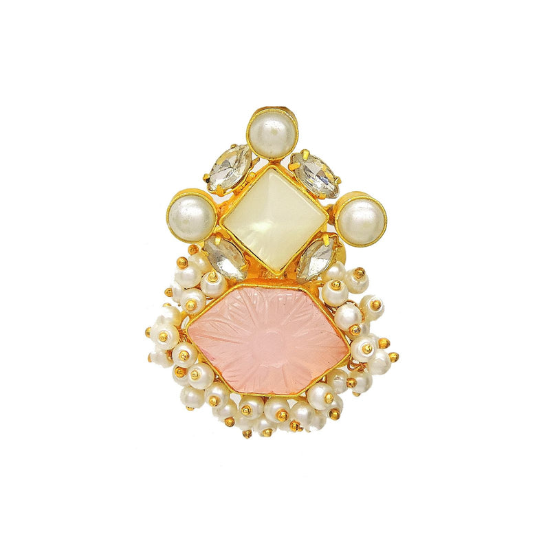 Gianna Ring in Rose - Rings - Handcrafted Jewellery - Made in India - Dubai Jewellery, Fashion & Lifestyle - Dori