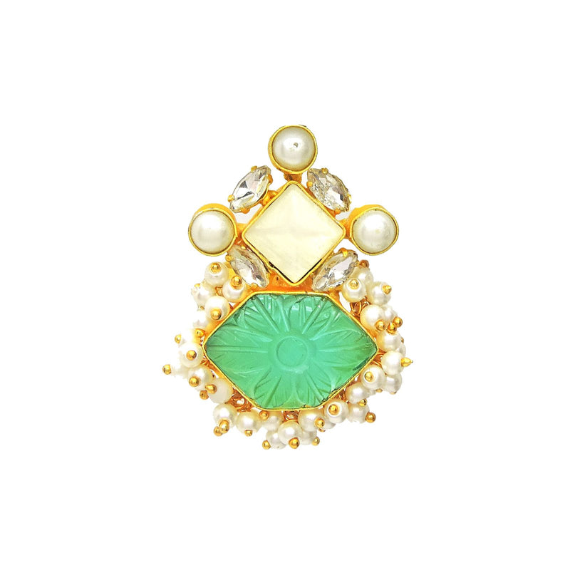 Gianna Ring in Forest - Rings - Handcrafted Jewellery - Made in India - Dubai Jewellery, Fashion & Lifestyle - Dori