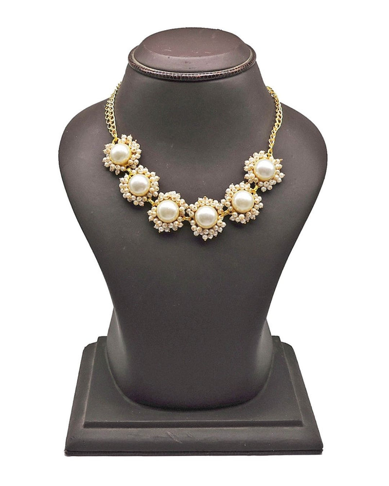 Pearl Bloom Choker - Necklaces - Handcrafted Jewellery - Made in India - Dubai Jewellery, Fashion & Lifestyle - Dori
