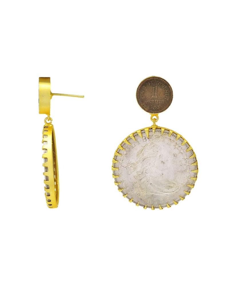 Classic Coin Danglers - Earrings - Handcrafted Jewellery - Made in India - Dubai Jewellery, Fashion & Lifestyle - Dori