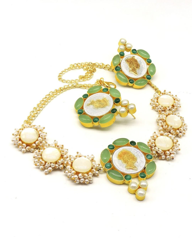 Oracle Gem Necklace in Forest - Necklaces - Handcrafted Jewellery - Made in India - Dubai Jewellery, Fashion & Lifestyle - Dori