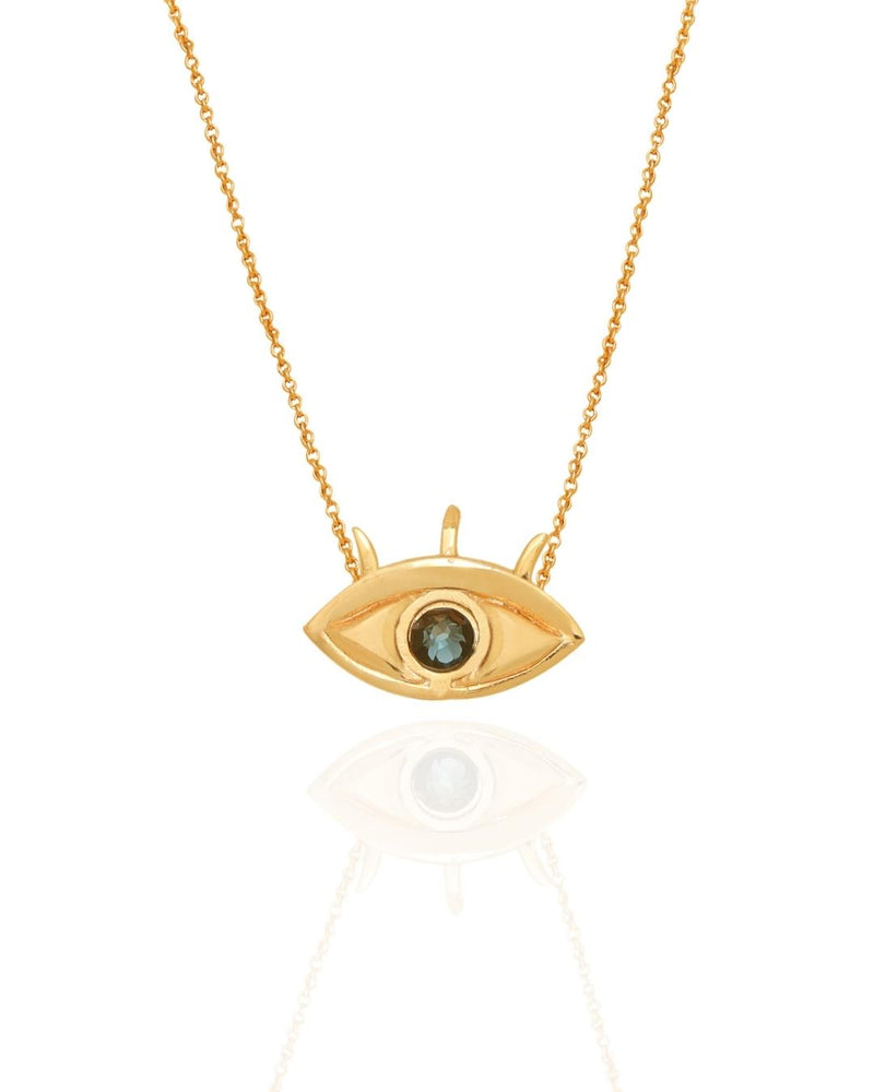 Cat's Eye Pendant in Green & Gold - Pendants - Handcrafted Jewellery - Made in India - Dubai Jewellery, Fashion & Lifestyle - DoriCat's Eye Pendant in Ink Blue - Pendants - Handcrafted Jewellery - Made in India - Dubai Jewellery, Fashion & Lifestyle - Dori