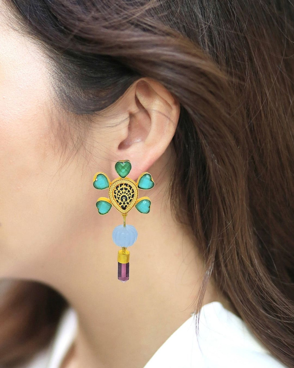 Charlene Earrings - Earrings - Handcrafted Jewellery - Made in India - Dubai Jewellery, Fashion & Lifestyle - Dori