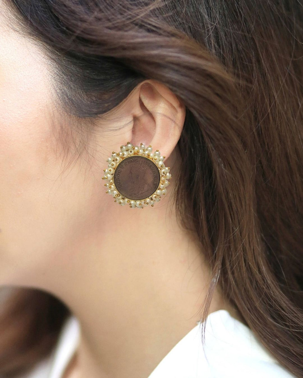 Coin Bloom Earrings - Earrings - Handcrafted Jewellery - Made in India - Dubai Jewellery, Fashion & Lifestyle - Dori