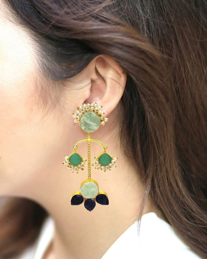 Coralie Earrings - Earrings - Handcrafted Jewellery - Made in India - Dubai Jewellery, Fashion & Lifestyle - Dori