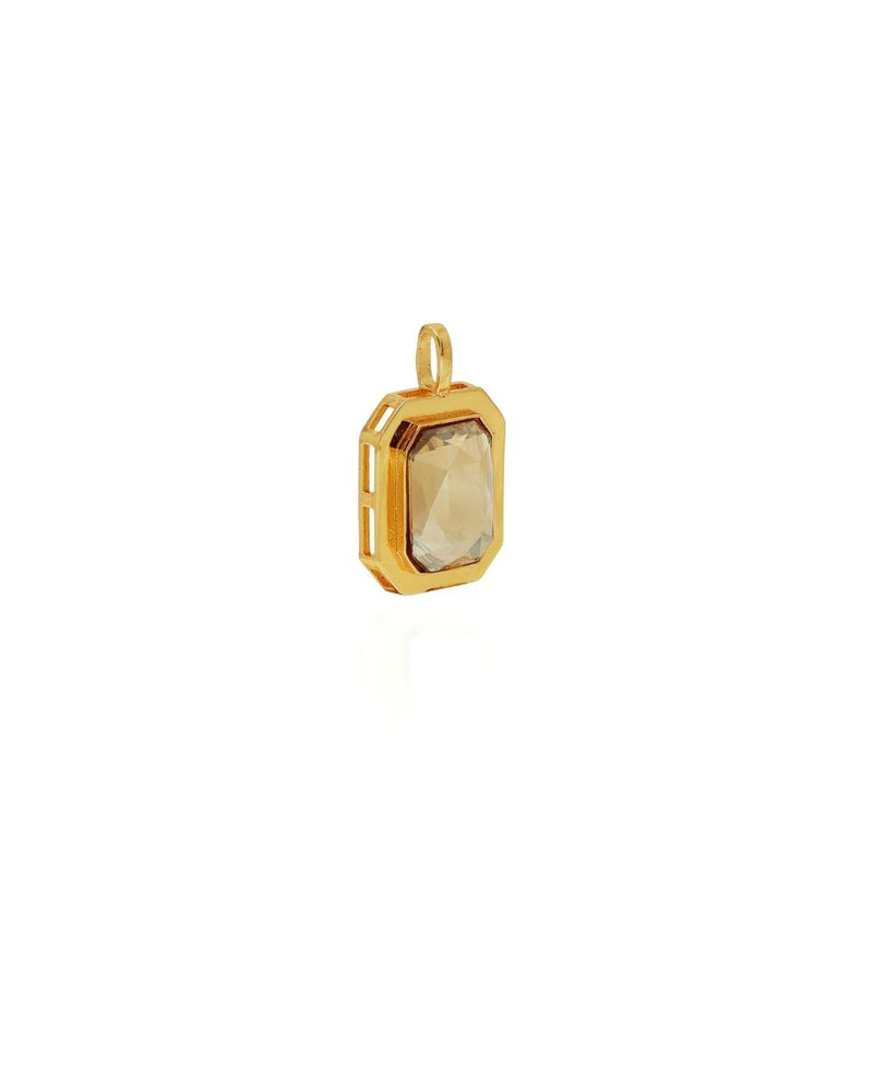 Jade Pendant in Gold - Pendants - Handcrafted Jewellery - Made in India - Dubai Jewellery, Fashion & Lifestyle - Dori