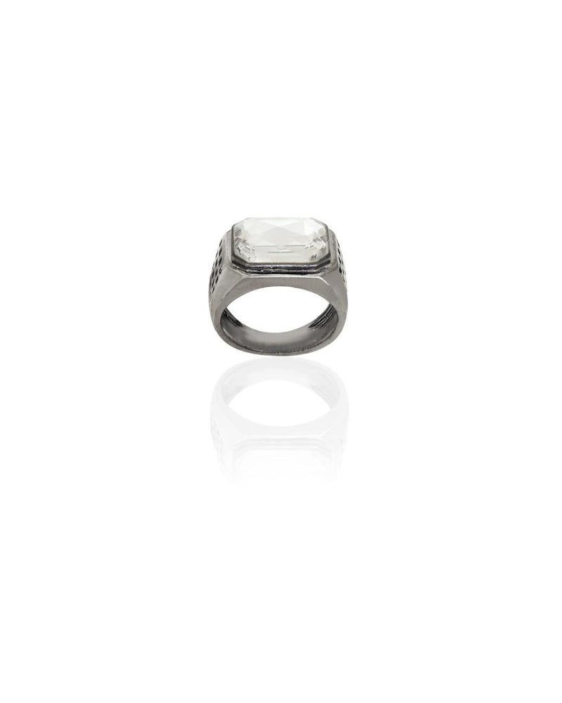 Jade Ring in Diamond White - Rings - Handcrafted Jewellery - Made in India - Dubai Jewellery, Fashion & Lifestyle - Dori