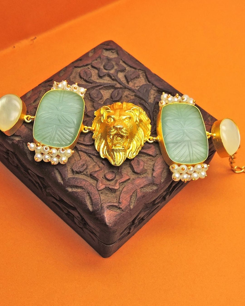 Leona Bracelet in Sky - Bracelets & Cuffs - Handcrafted Jewellery - Made in India - Dubai Jewellery, Fashion & Lifestyle - Dori