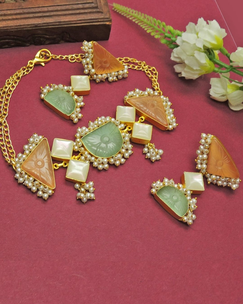 Melora Necklace / Set - Necklaces - Handcrafted Jewellery - Made in India - Dubai Jewellery, Fashion & Lifestyle - Dori
