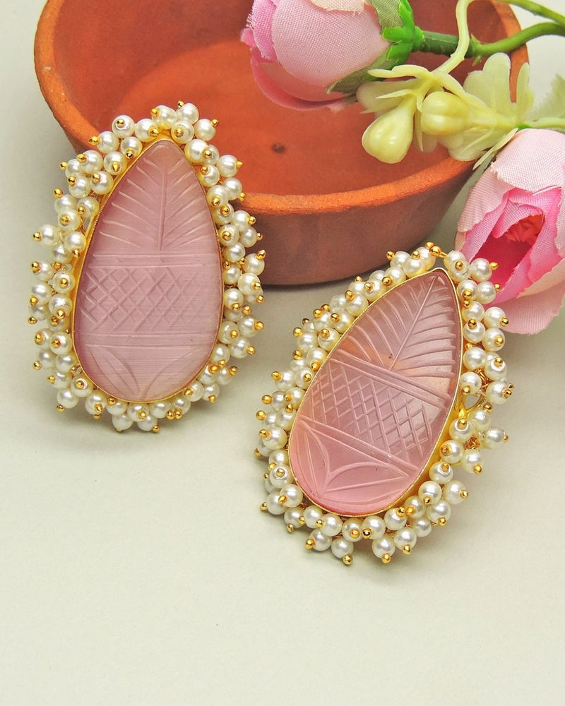 Oval Studs - Earrings - Handcrafted Jewellery - Made in India - Dubai Jewellery, Fashion & Lifestyle - Dori