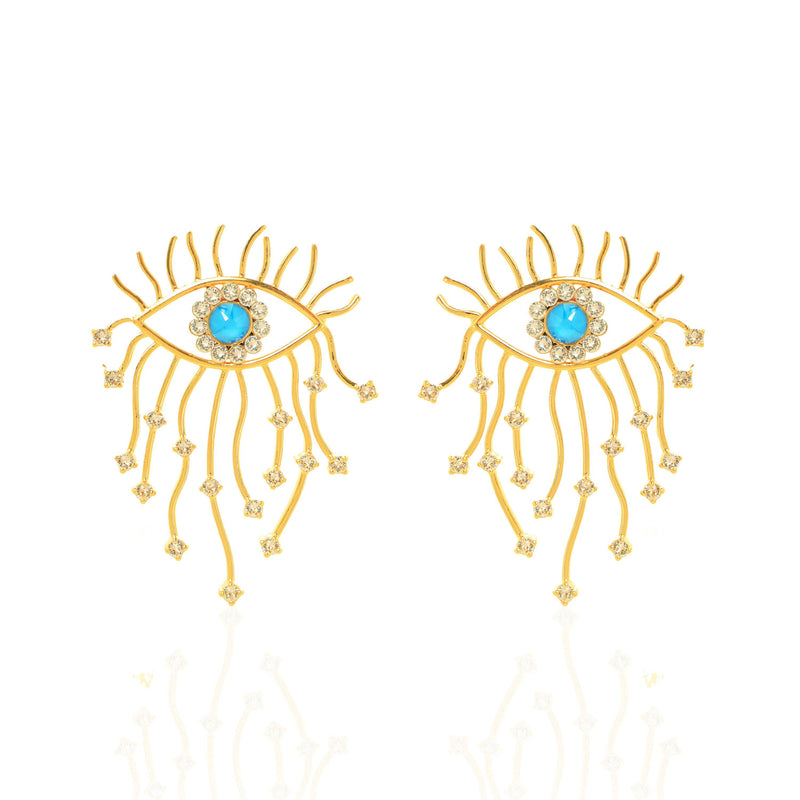 Owl Ocean Earrings - Earrings - Handcrafted Jewellery - Dori