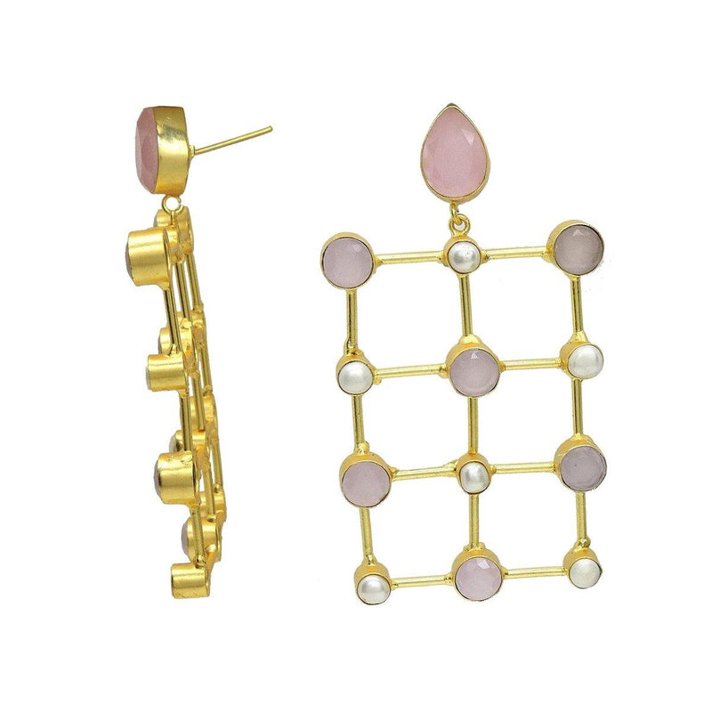 Rose Flame Earrings - Earrings - Handcrafted Jewellery - Dori