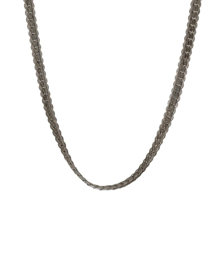 Serpentine Chain Necklace in Gunmetal - Necklaces - Handcrafted Jewellery - Made in India - Dubai Jewellery, Fashion & Lifestyle - Dori