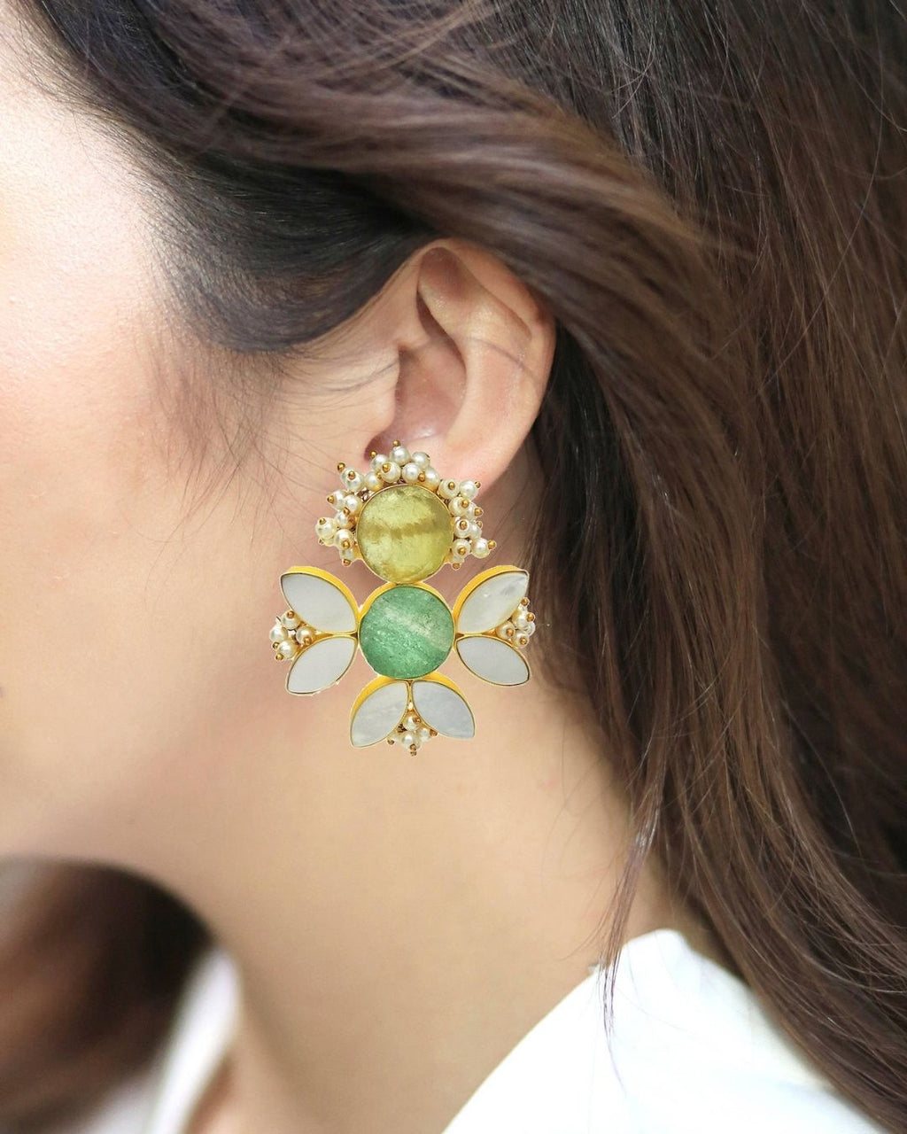 Solene Earrings- Earrings - Handcrafted Jewellery - Made in India - Dubai Jewellery, Fashion & Lifestyle - Dori