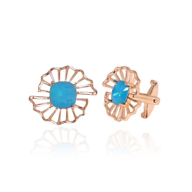 Swing Cufflinks in Turquoise - Cufflinks - Handcrafted Jewellery - Dori