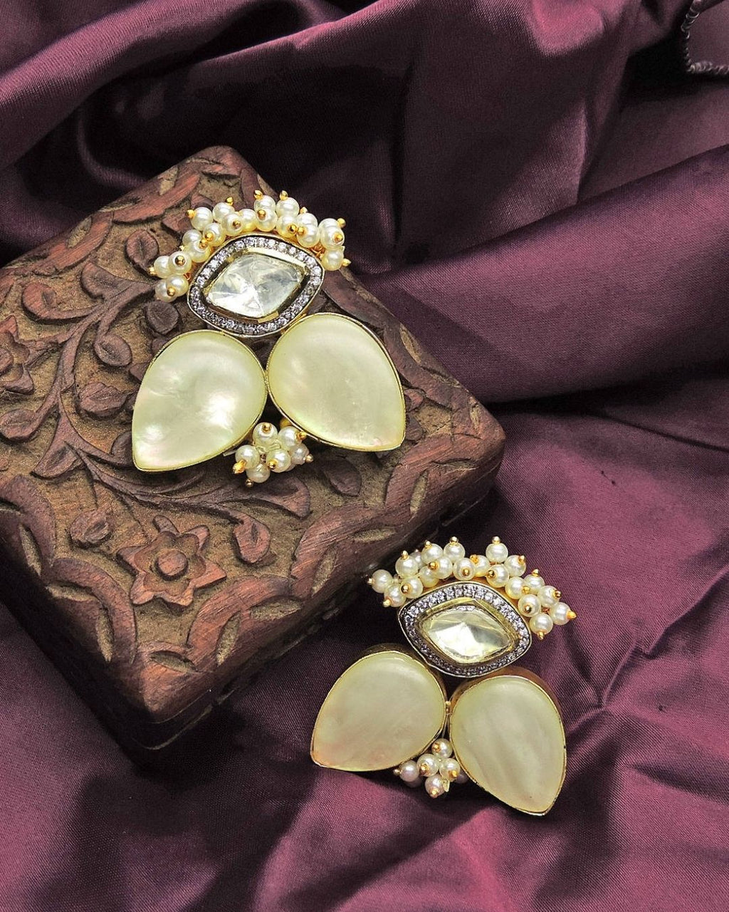 Yvonne Earrings - Earrings - Handcrafted Jewellery - Made in India - Dubai Jewellery, Fashion & Lifestyle - Dori