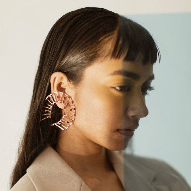 Phoenix Rose Earrings - Earrings - Handcrafted Jewellery - Dori